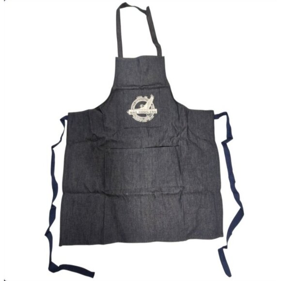 Postal Denim Apron With Pockets Postal Worker Union Made In USA Adult One Size - Picture 1 of 7